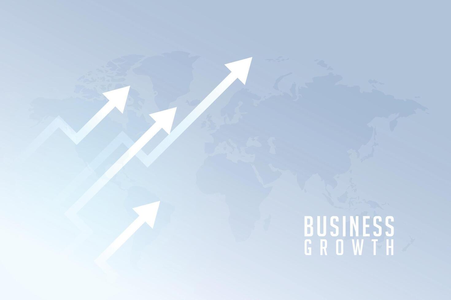 global économie tendance avec monter en haut La Flèche sur monde carte vecteur