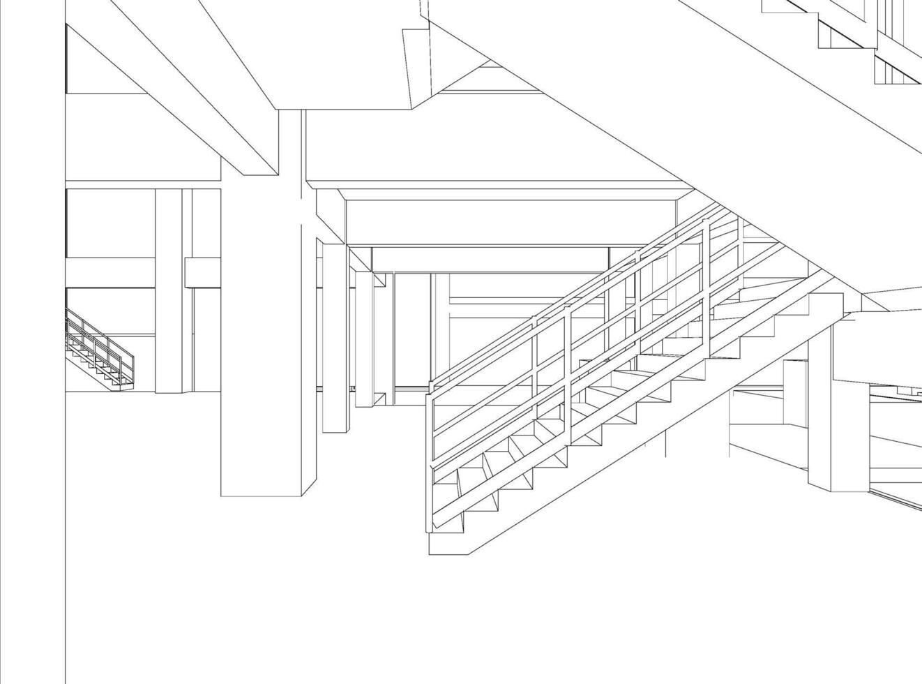 3d illustration de industriel projet vecteur