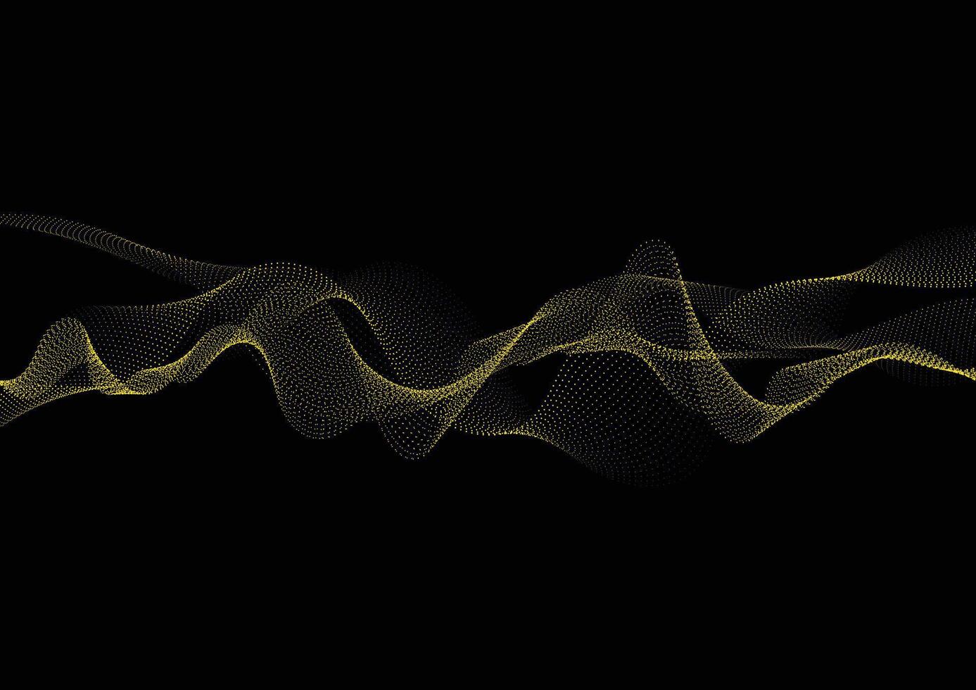 abstrait Contexte avec dynamique particule du son vagues. vague de musical bande sonore pour enregistrer. vecteur illustration