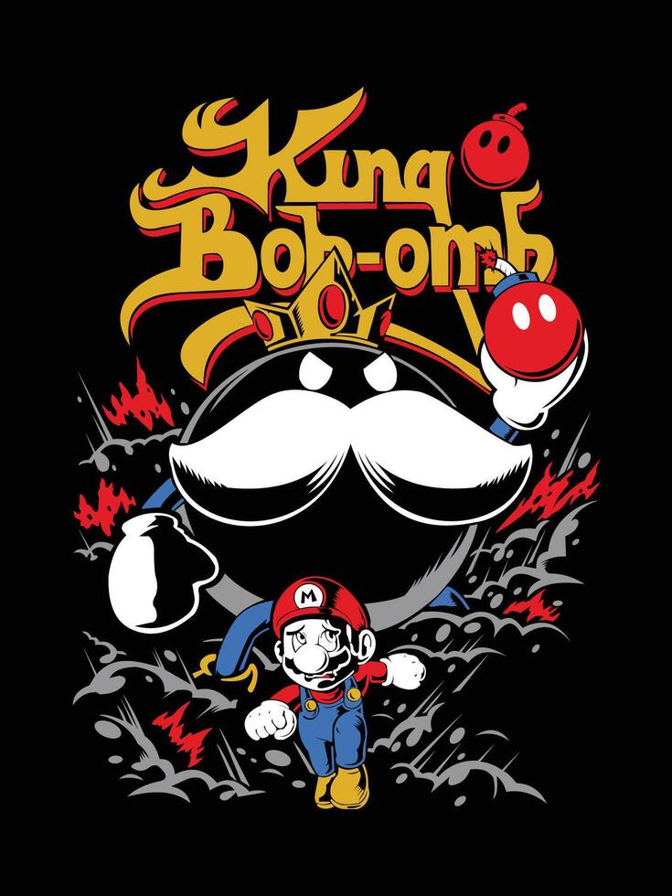 kung bob mario frères vecteur