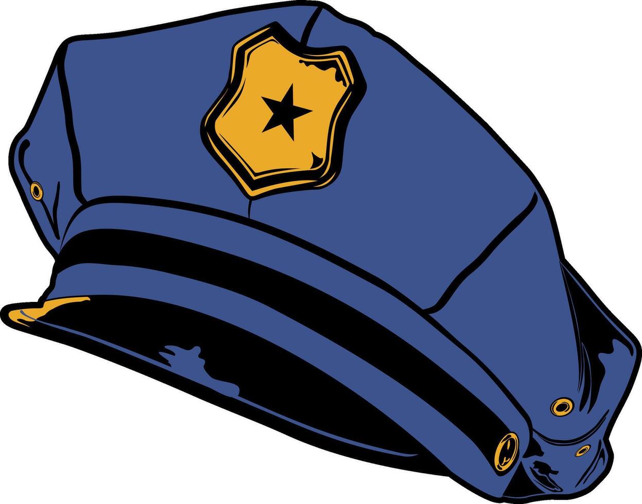 vecteur illustration de une policier chapeau