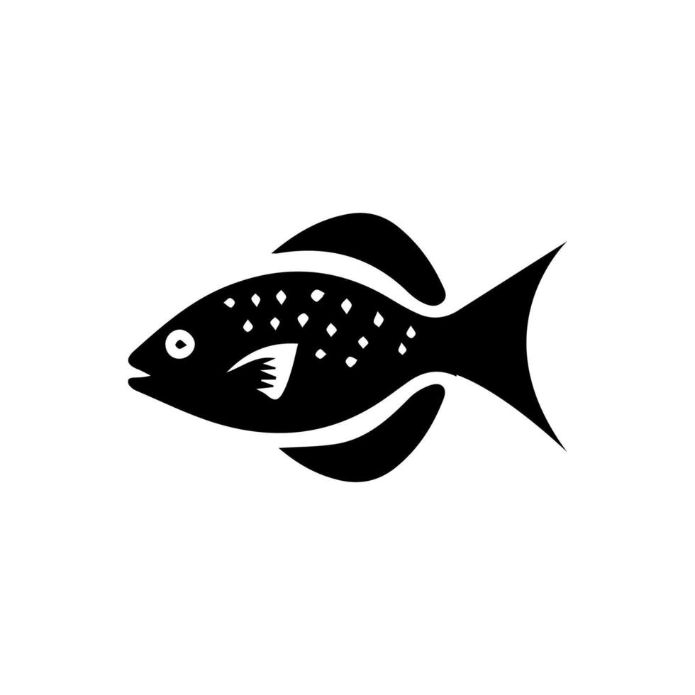 vecteur aquarium poisson silhouette illustration