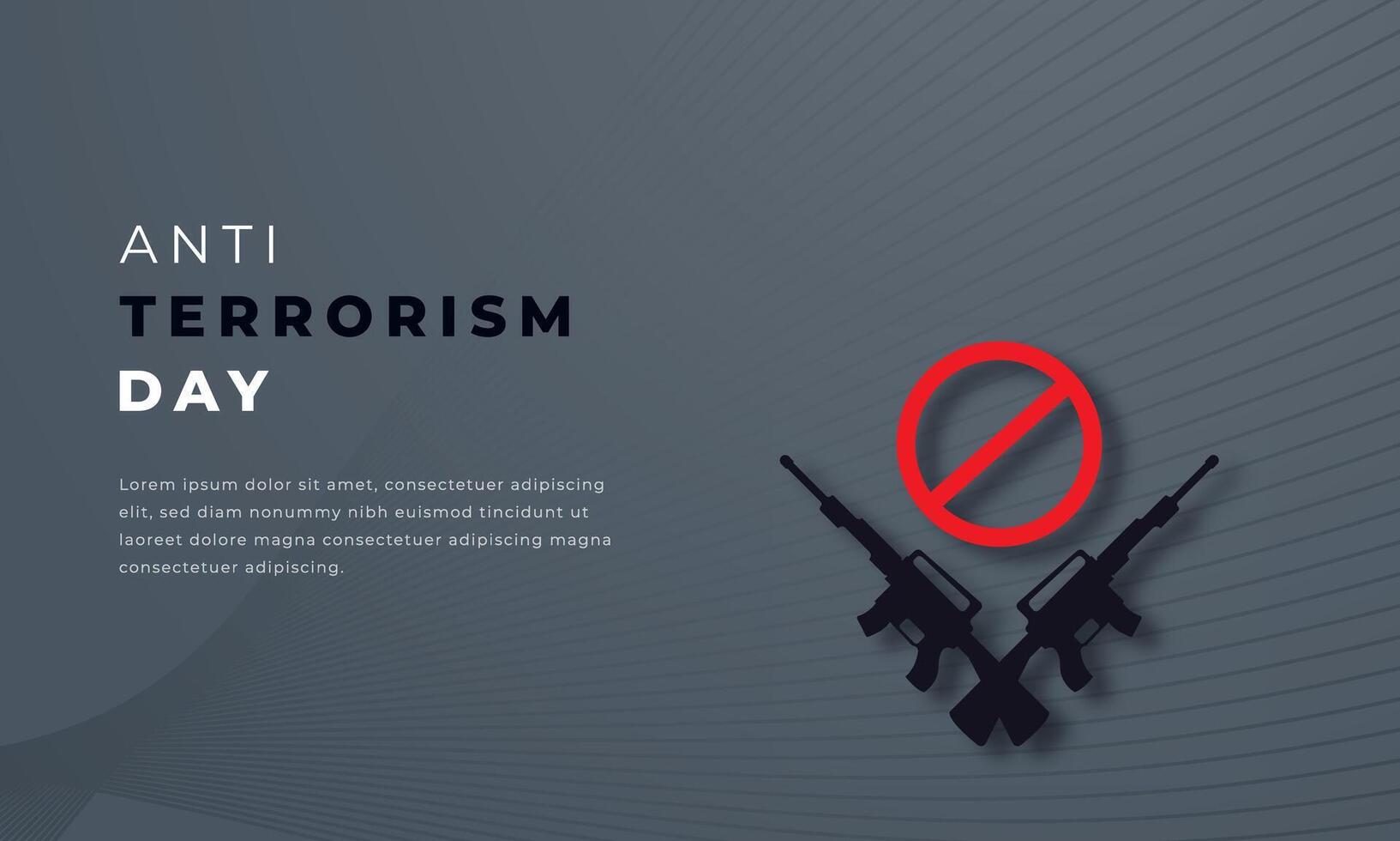 anti terrorisme journée papier Couper style vecteur conception illustration pour arrière-plan, affiche, bannière, publicité, salutation carte