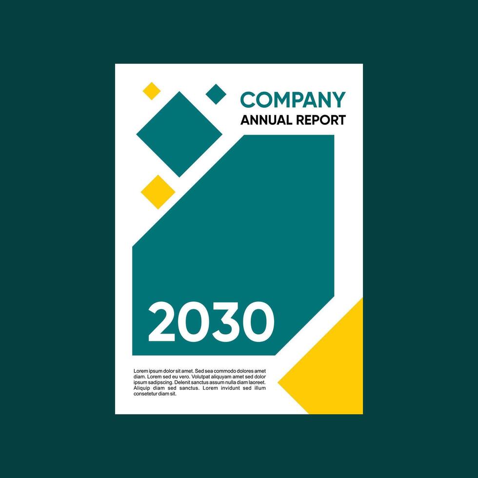 2030 entreprise annuel rapport Créatif vecteur