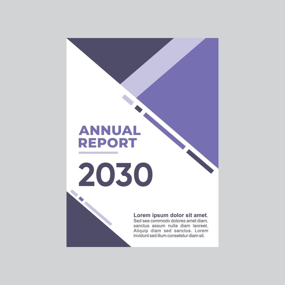 annuel rapport 2030 - unique attrayant conception vecteur