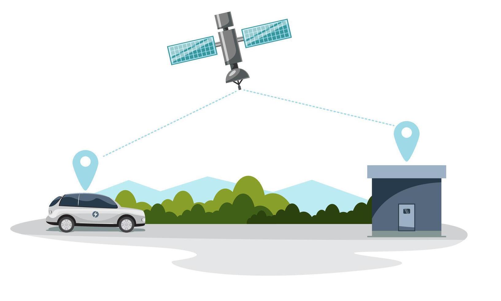 GPS voiture suivi La technologie système de Satellite vecteur