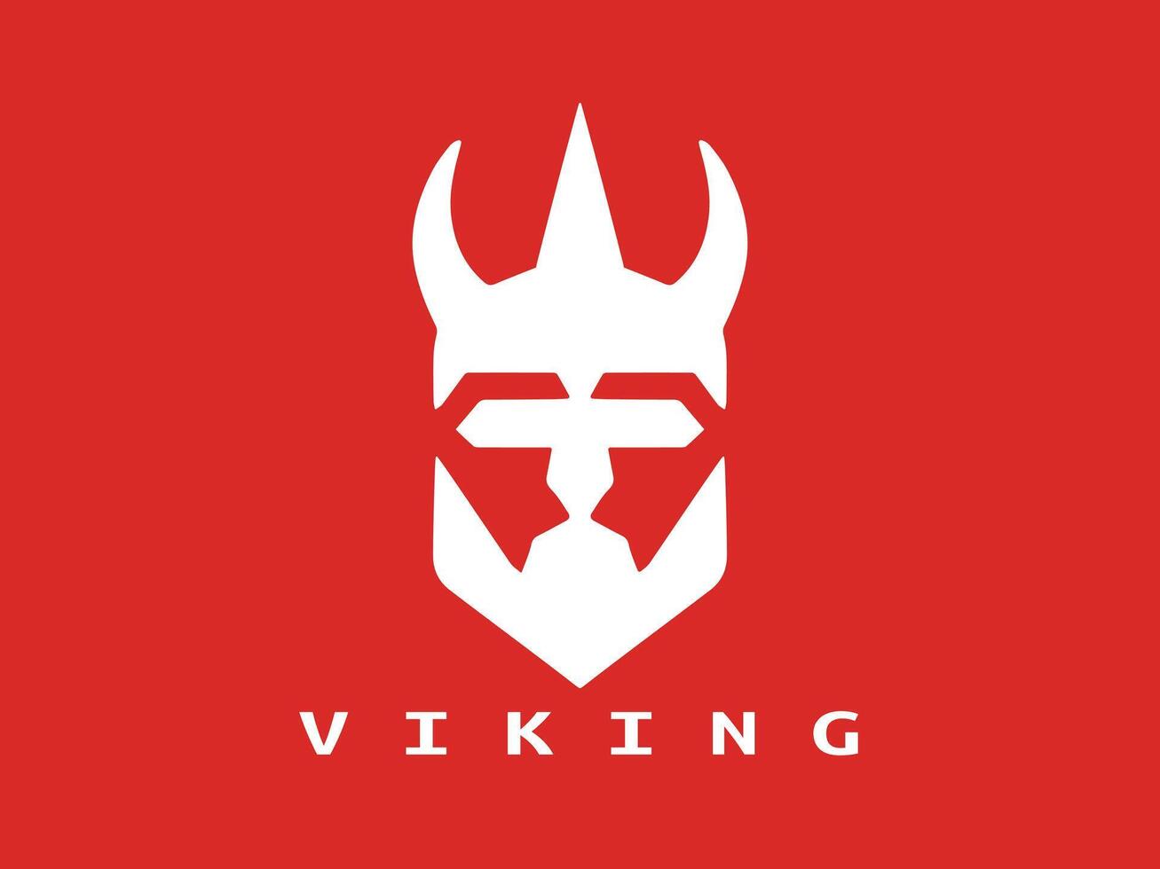 viking logo conception icône symbole vecteur illustration. Humain viking logo conception modèle.