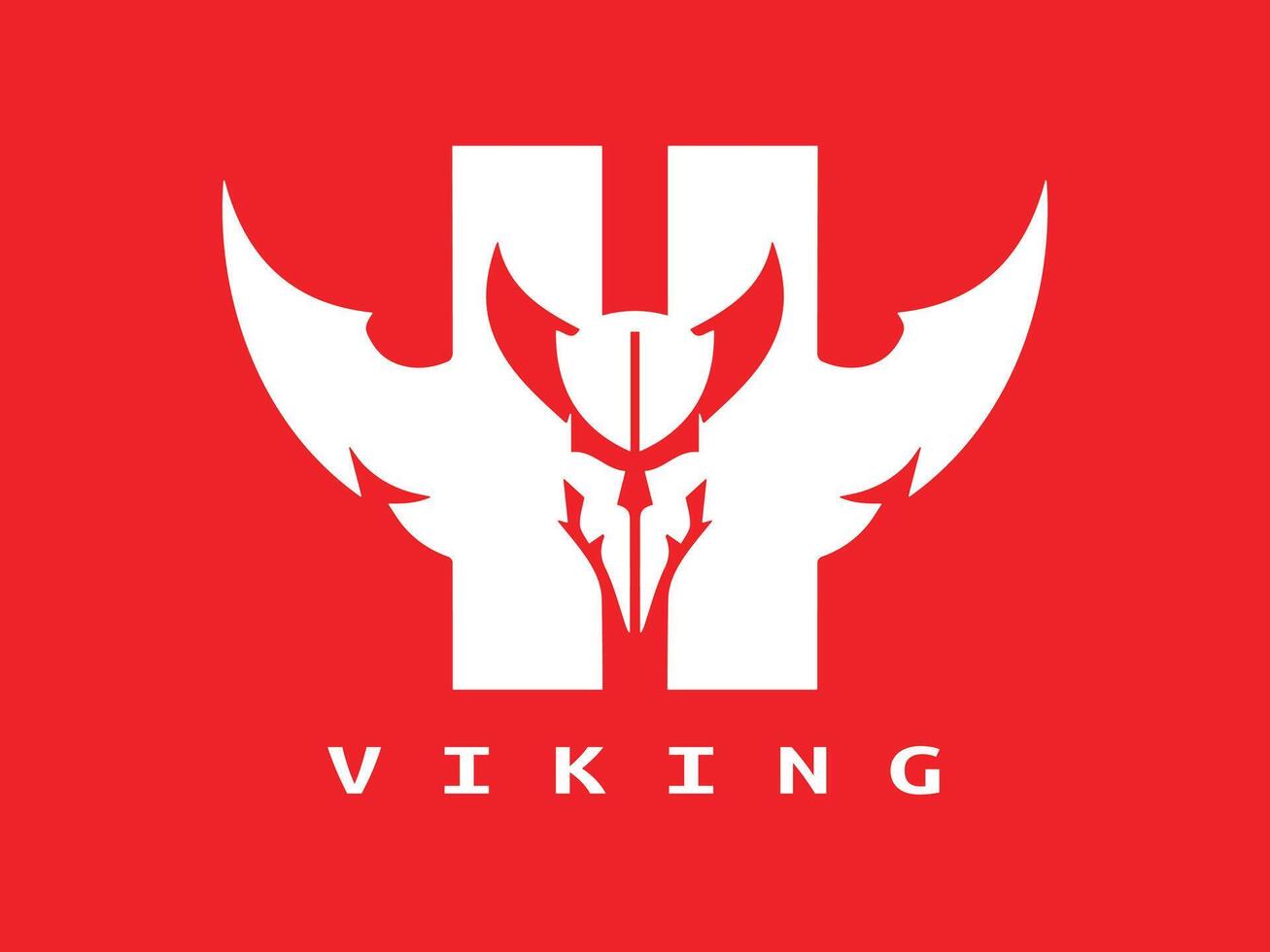 viking logo conception icône symbole vecteur illustration.