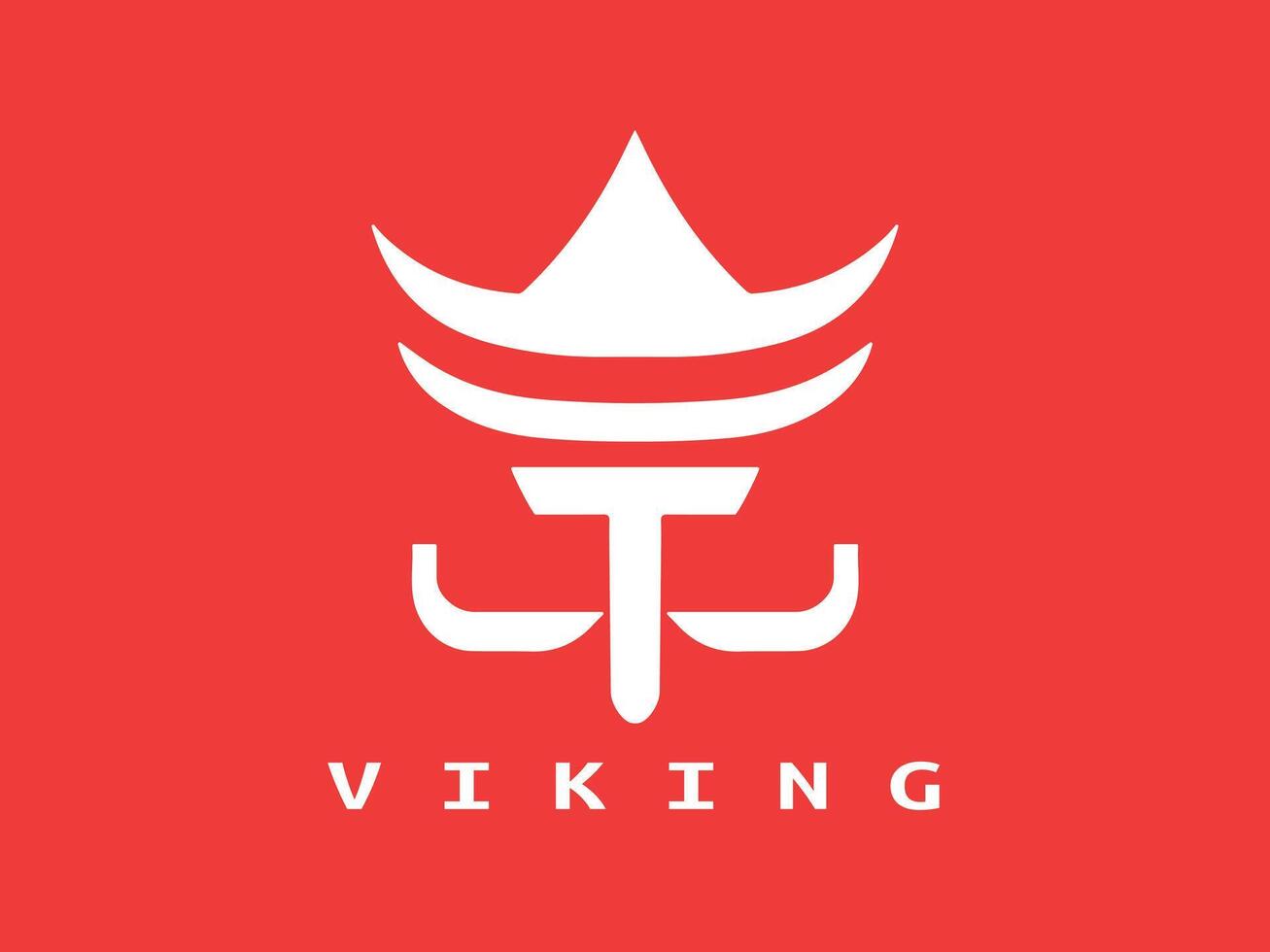 viking logo conception icône symbole vecteur illustration.