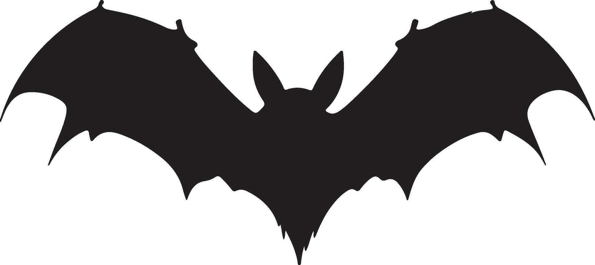 chauve souris silhouette vecteur illustration blanc Contexte