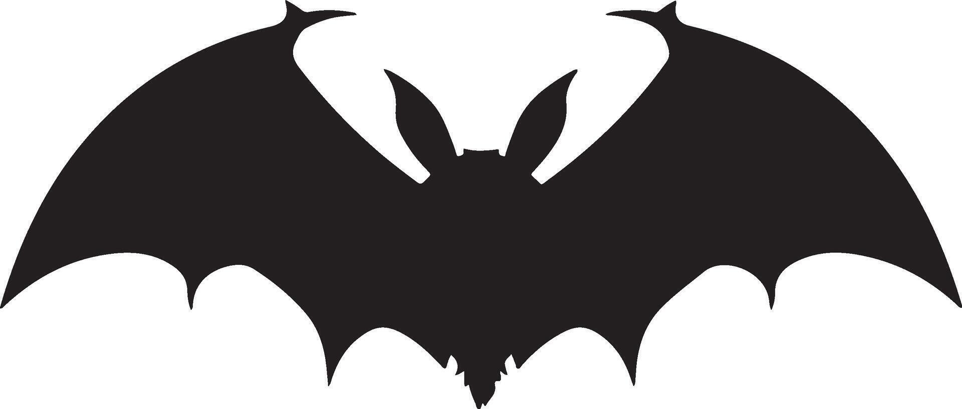 chauve souris silhouette vecteur illustration blanc Contexte