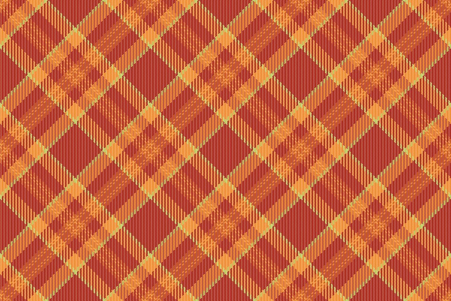 la noblesse vecteur textile modèle, micro tartan sans couture vérifier. industriel plaid Contexte texture en tissu dans rouge et Orange couleurs.