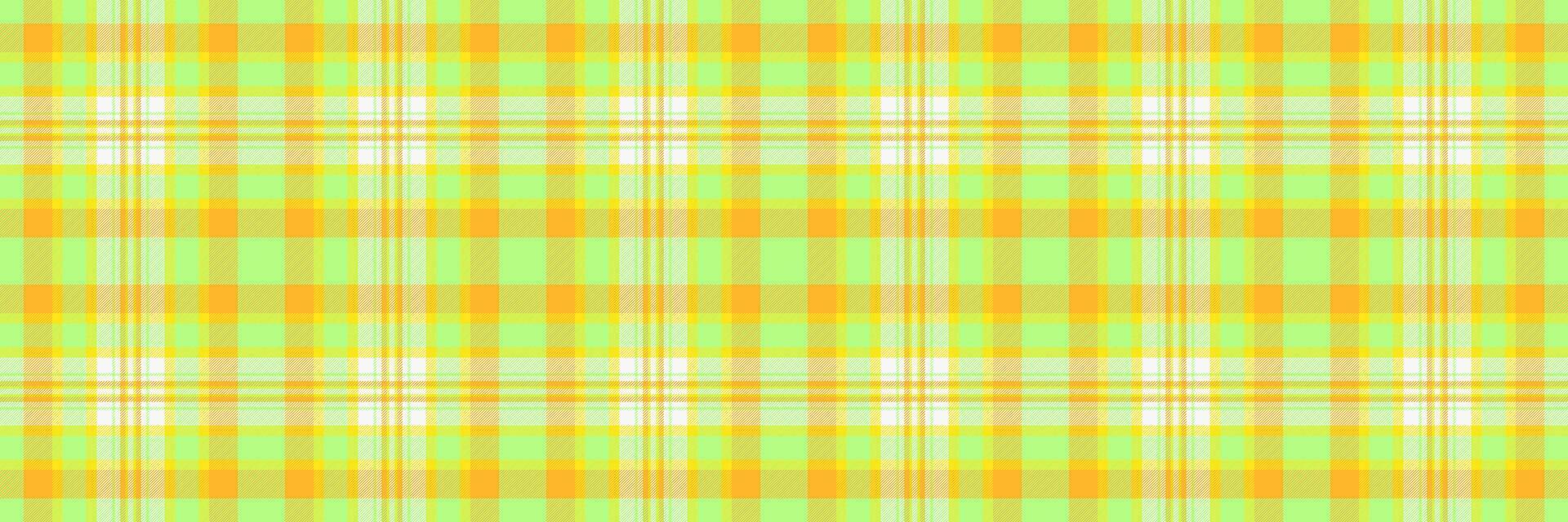 ethnique vecteur modèle tartan, adolescent sans couture vérifier textile. impression en tissu texture Contexte plaid dans vert et ambre couleurs.