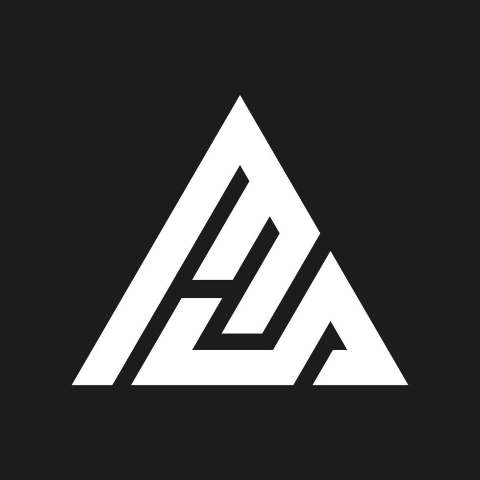 SP lettre Triangle forme logo conception icône vecteur