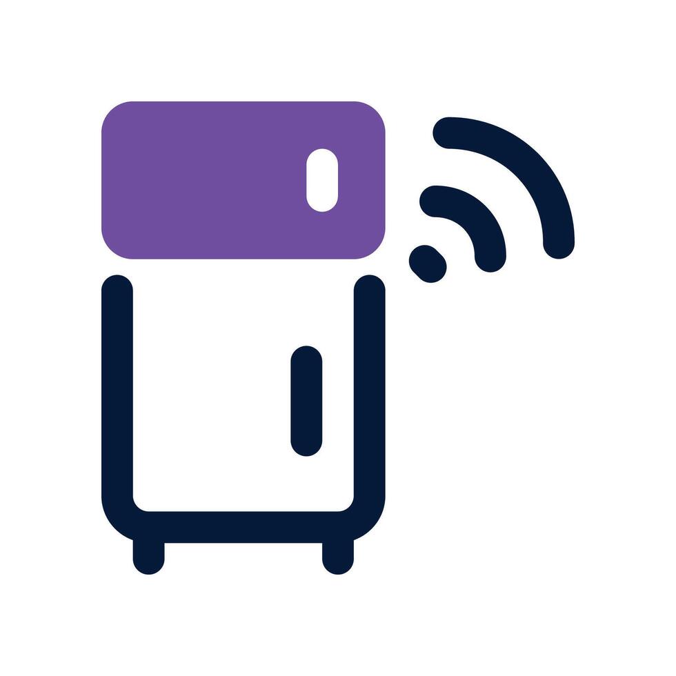 frigo icône. vecteur double Ton icône pour votre site Internet, mobile, présentation, et logo conception.