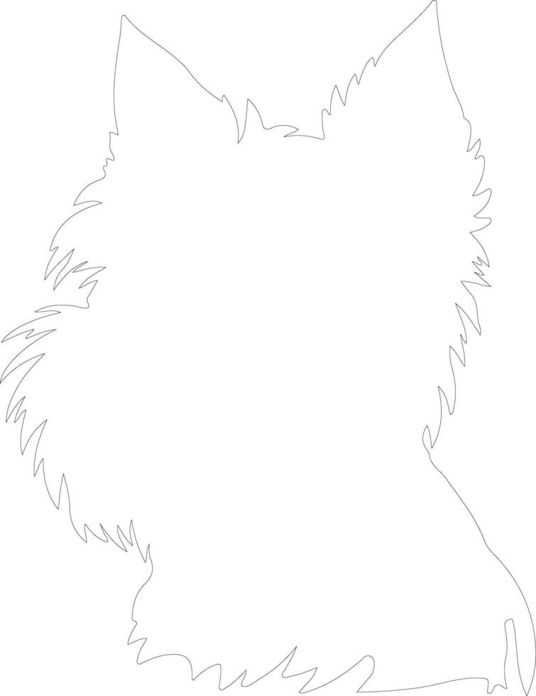 cairn terrier contour silhouette vecteur