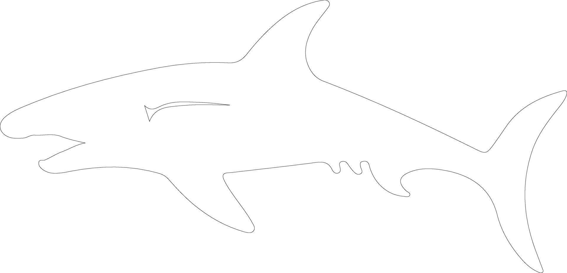 ai généré kronosaure contour silhouette vecteur