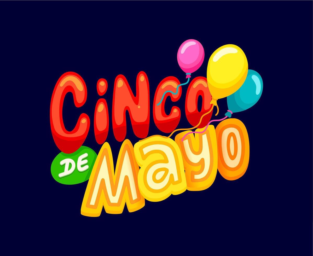 cinco de mayo mexicain vacances citation, typographie vecteur