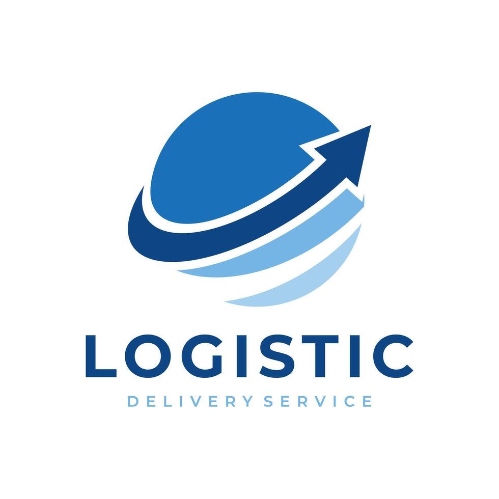 la logistique entreprise vecteur logo. livraison icône. La Flèche icône. La Flèche vecteur. livraison un service logo. la toile, numérique, vitesse, commercialisation, réseau icône.