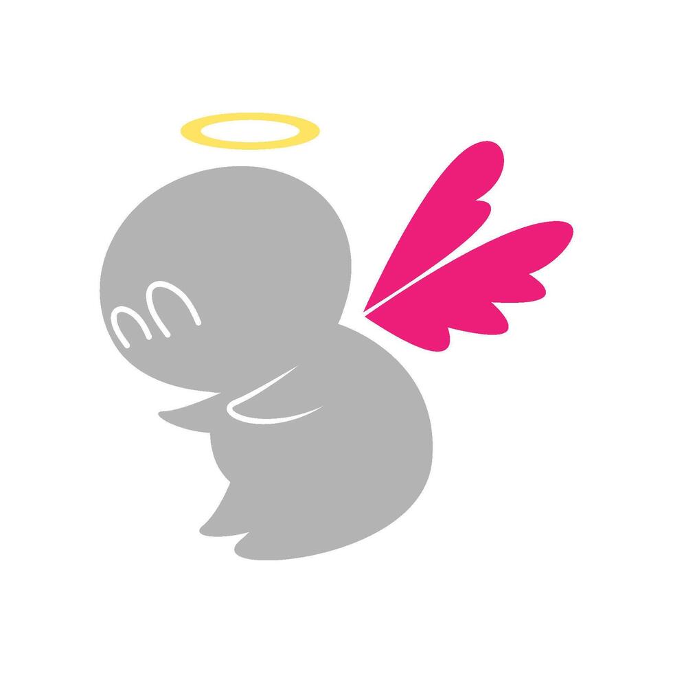 ange ailes logo icône conception vecteur