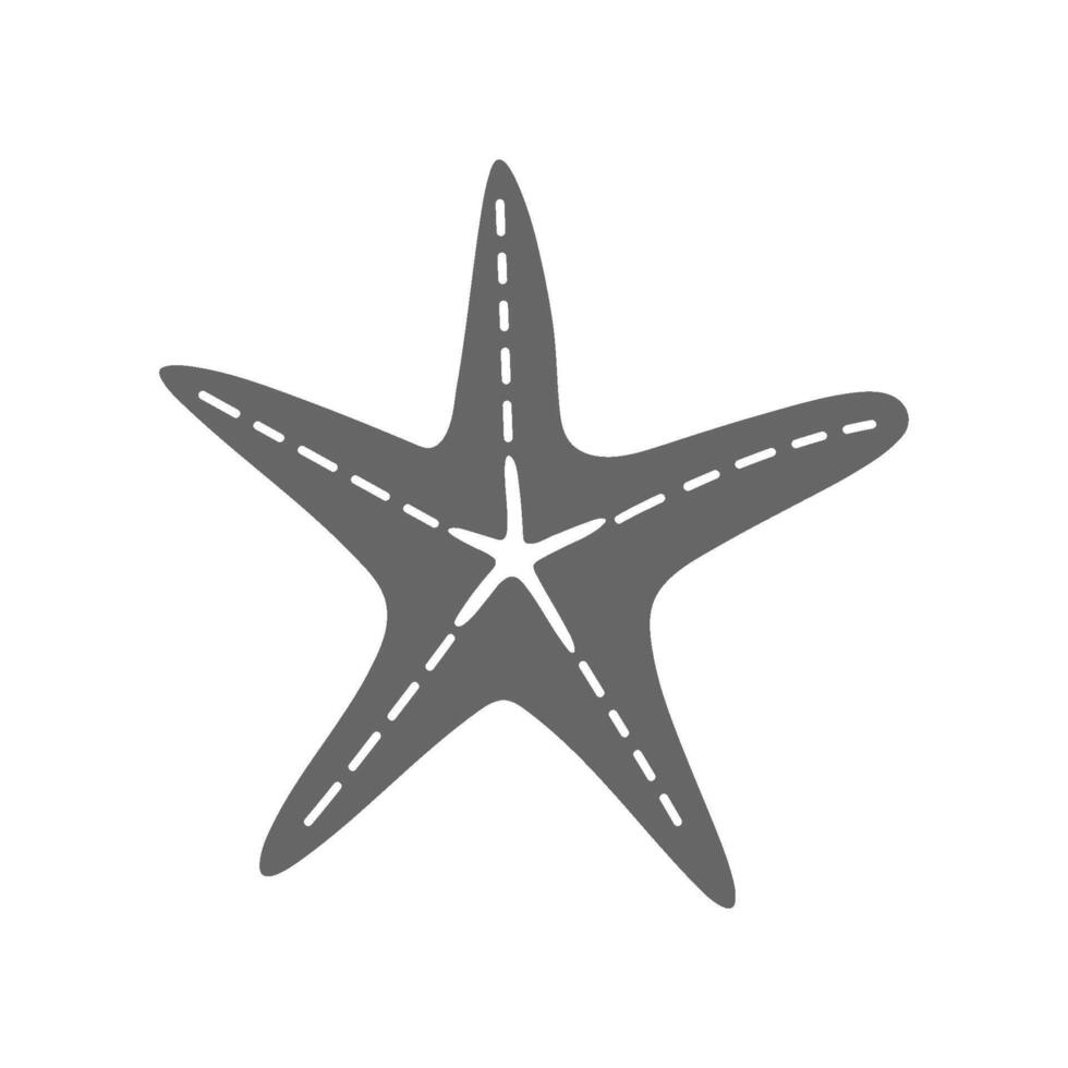 étoile de mer icône logo conception vecteur