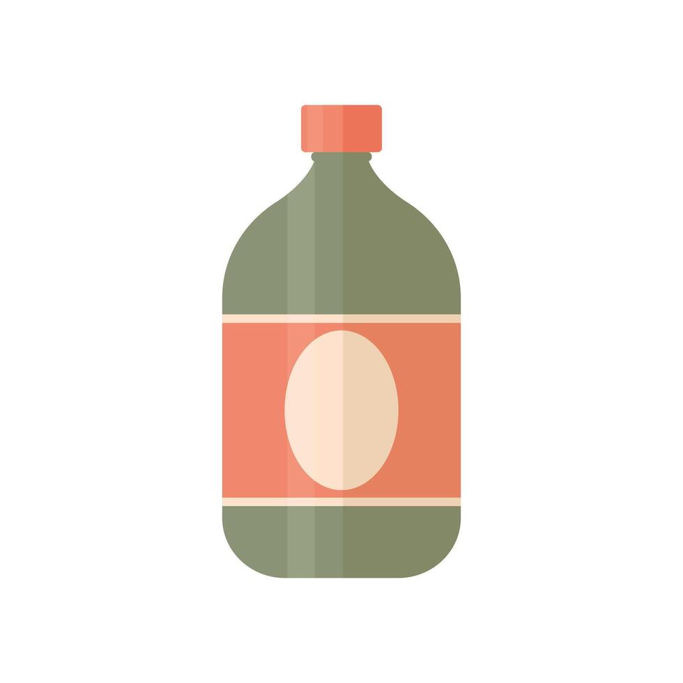 bouteille icône. abstrait produits de beauté, médicament ou boisson récipient icône. vecteur illustration