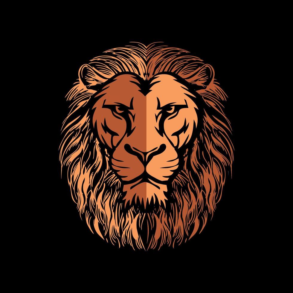 logo vectoriel tête de lion