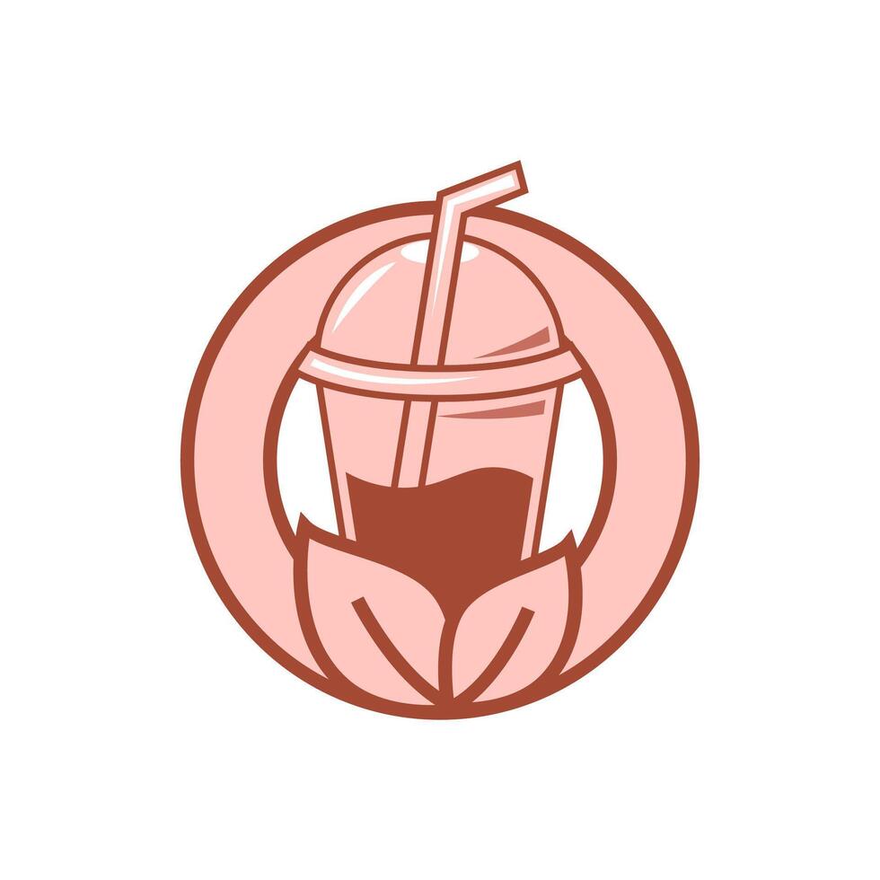 Chocolat boisson logo icône concept illustration vecteur