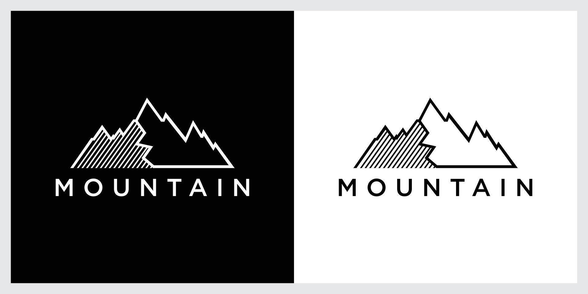 Montagne logo modèle. vecteur illustration