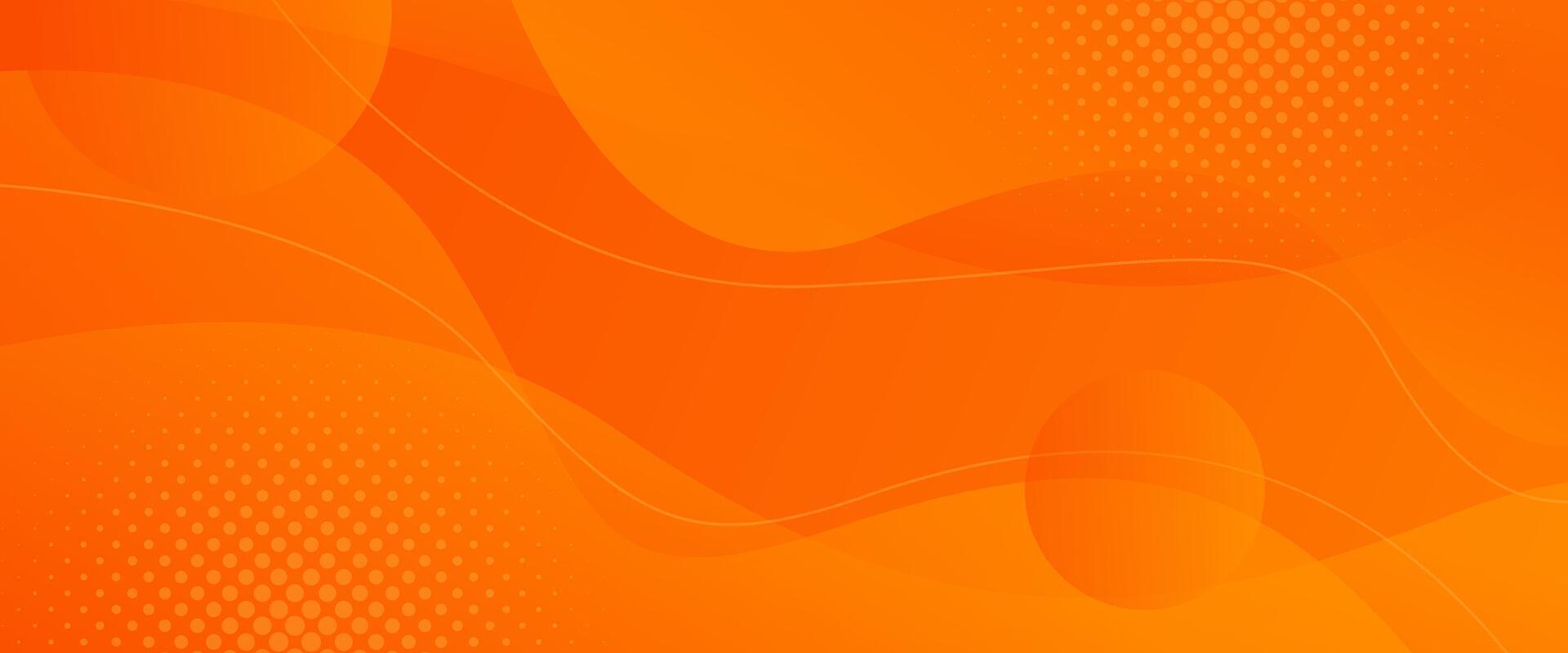 abstrait coloré Orange courbe arrière-plan, Orange pente dynamique fond d'écran avec vague formes. adapté pour bannières, modèles, ventes, événements, les publicités, pages, la toile, et autres vecteur