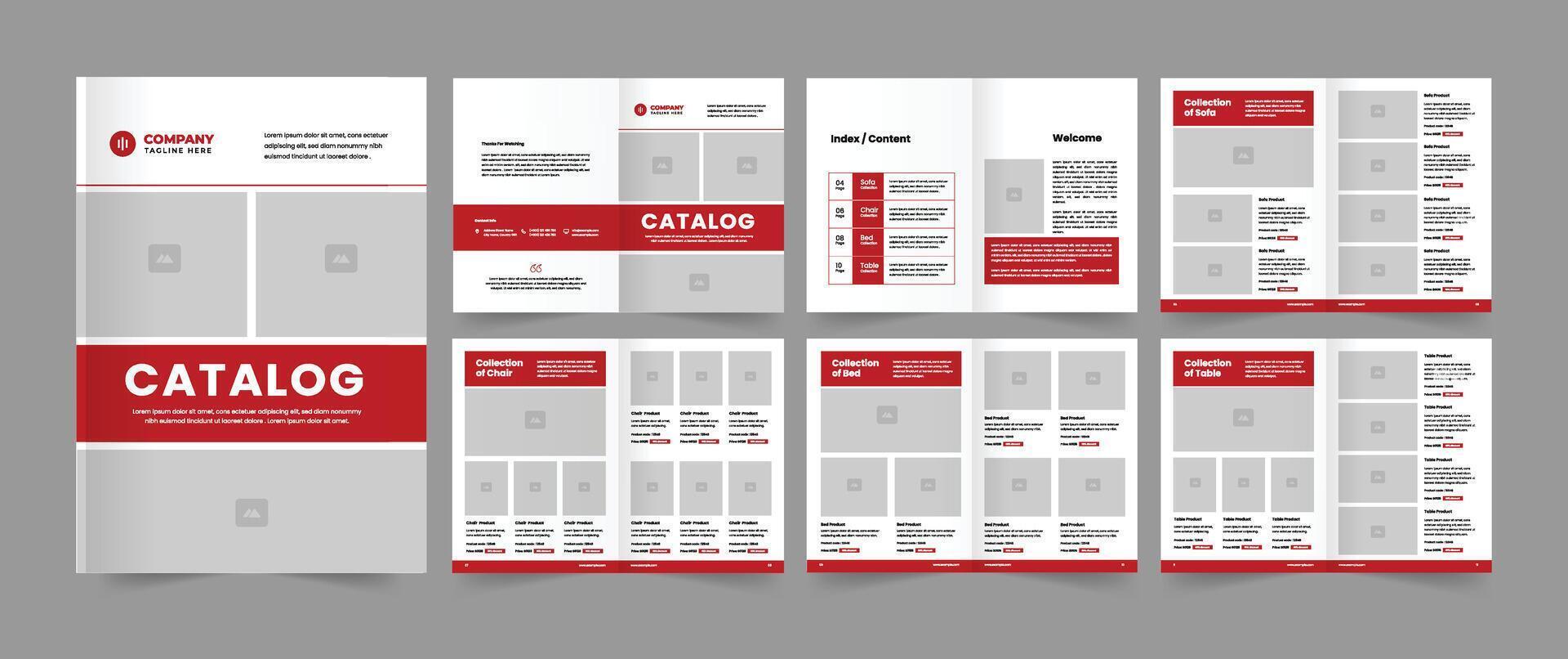 catalogue disposition conception ou produit catalogue modèle vecteur