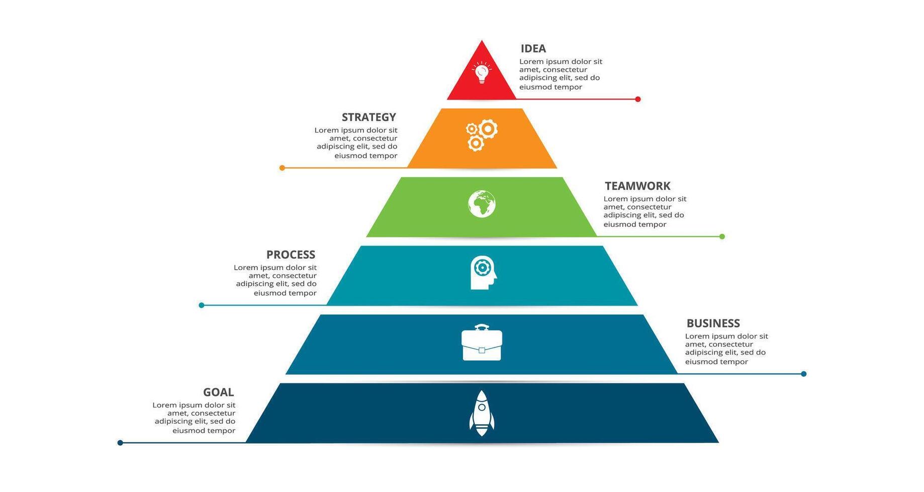 Créatif concept pour infographie avec 6 pas, choix, les pièces ou processus. affaires Les données visualisation. vecteur