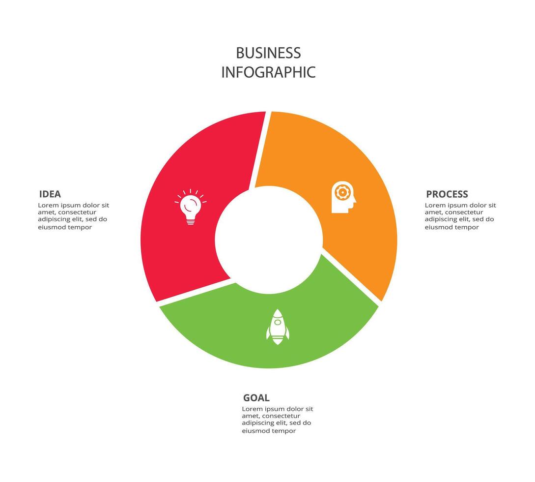 Créatif concept pour infographie avec 4 pas, choix, les pièces ou processus. affaires Les données visualisation. vecteur