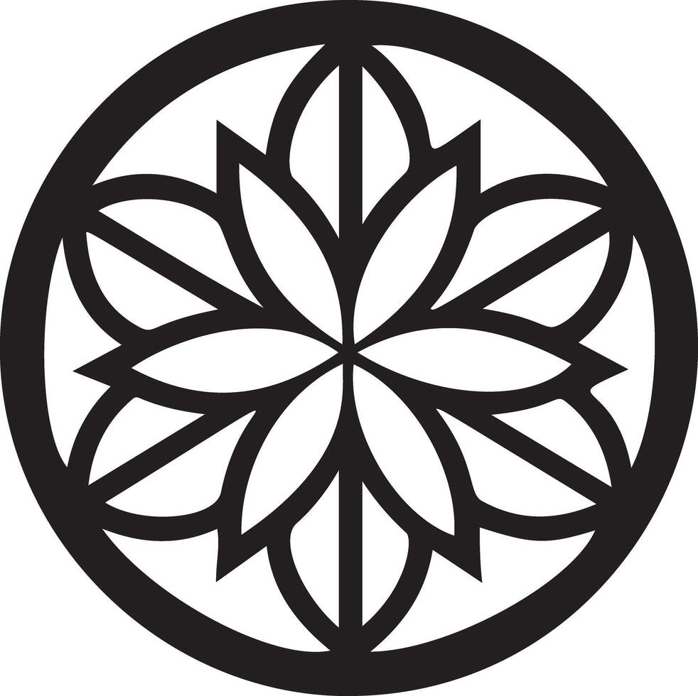 abstrait logo dans le forme de une cercle et feuilles. icône sur une blanc Contexte. élément pour affaires et startups vecteur