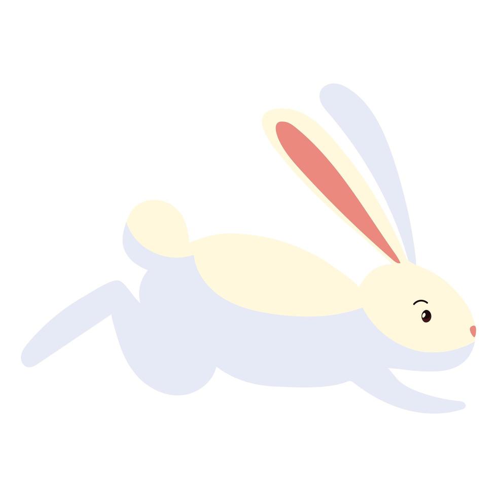 dessin animé mignon lapin vecteur