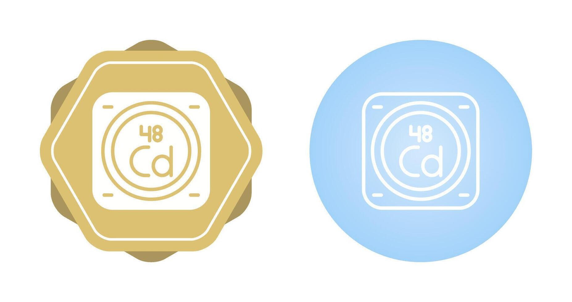 cadmium vecteur icône