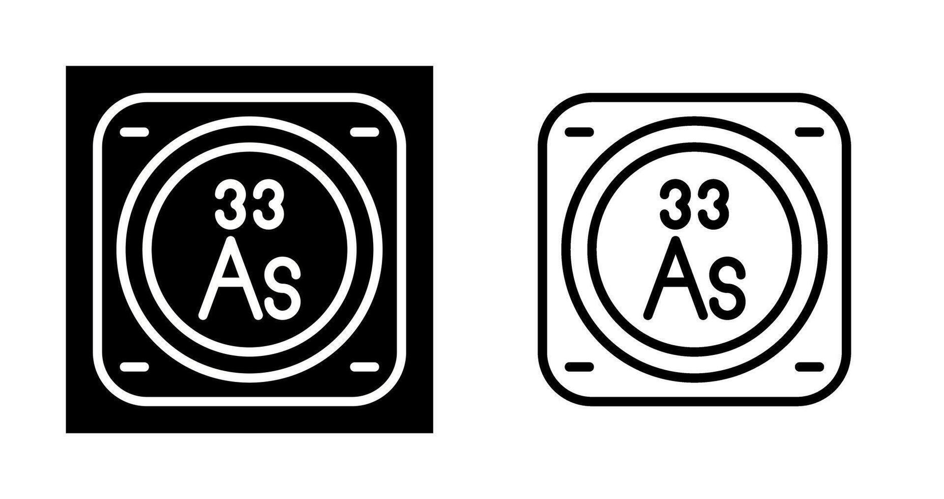 arsenic vecteur icône