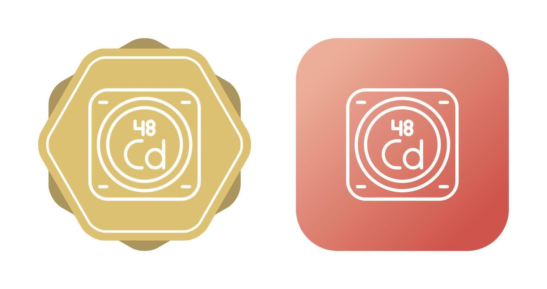 cadmium vecteur icône