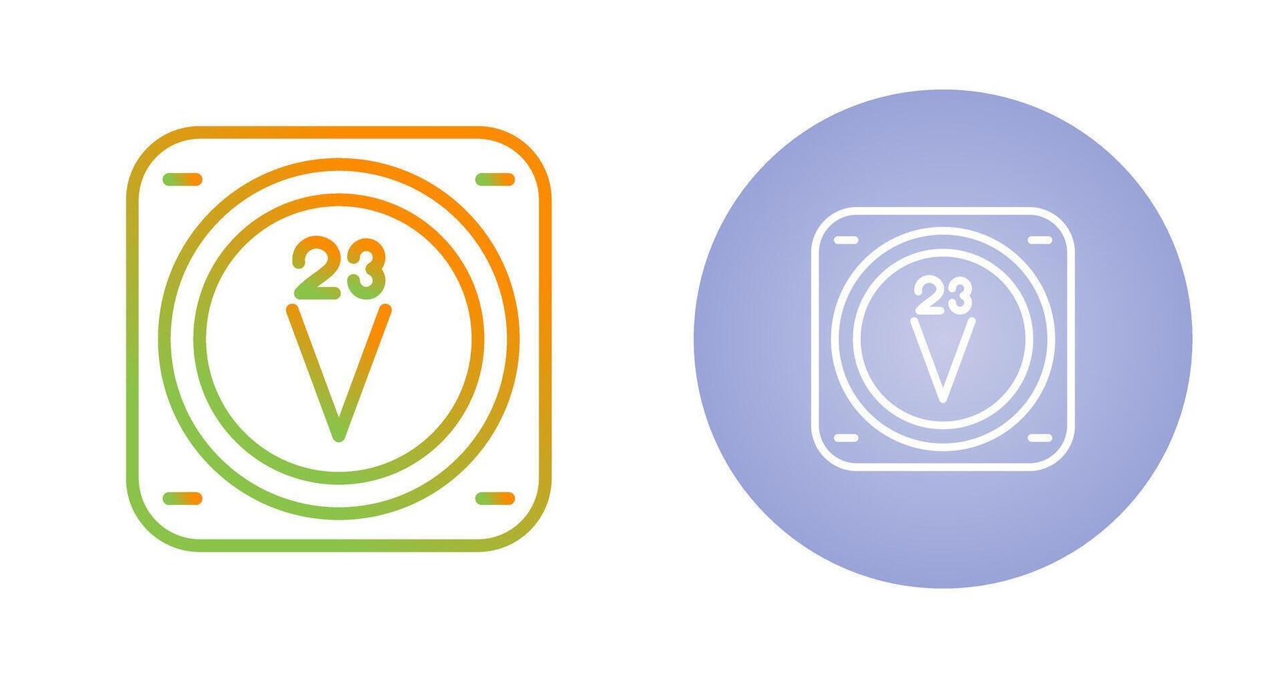 vanadium vecteur icône