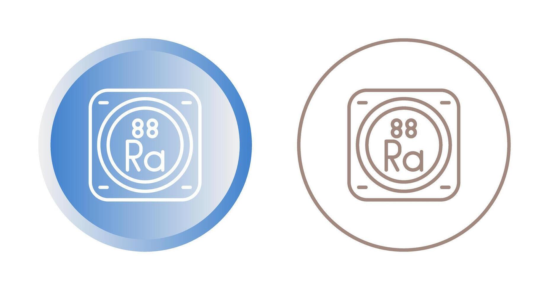 radium vecteur icône