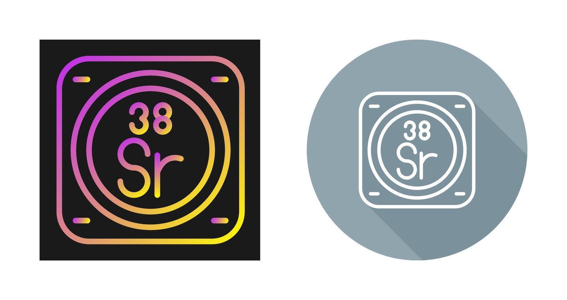 strontium vecteur icône