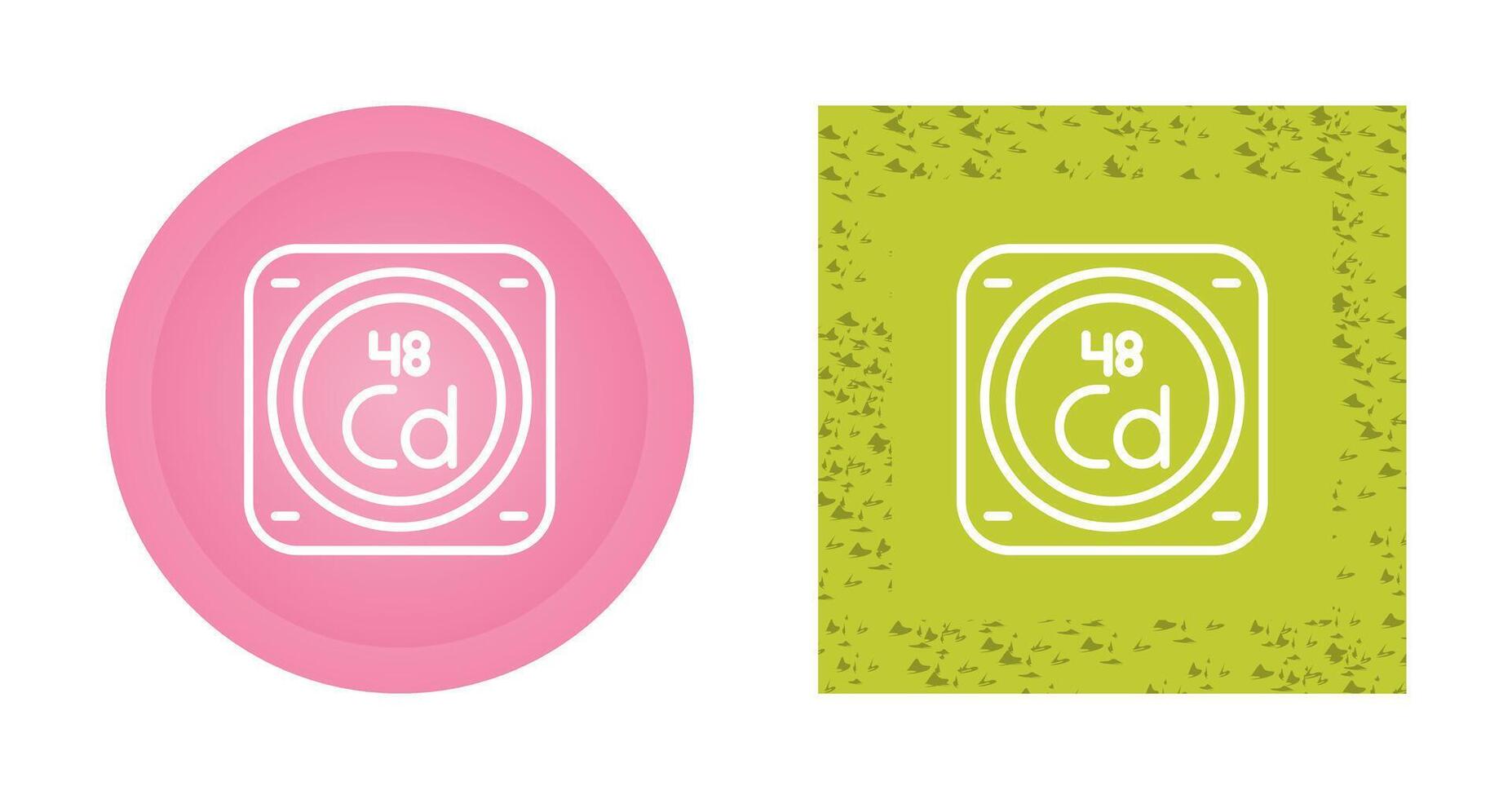 cadmium vecteur icône