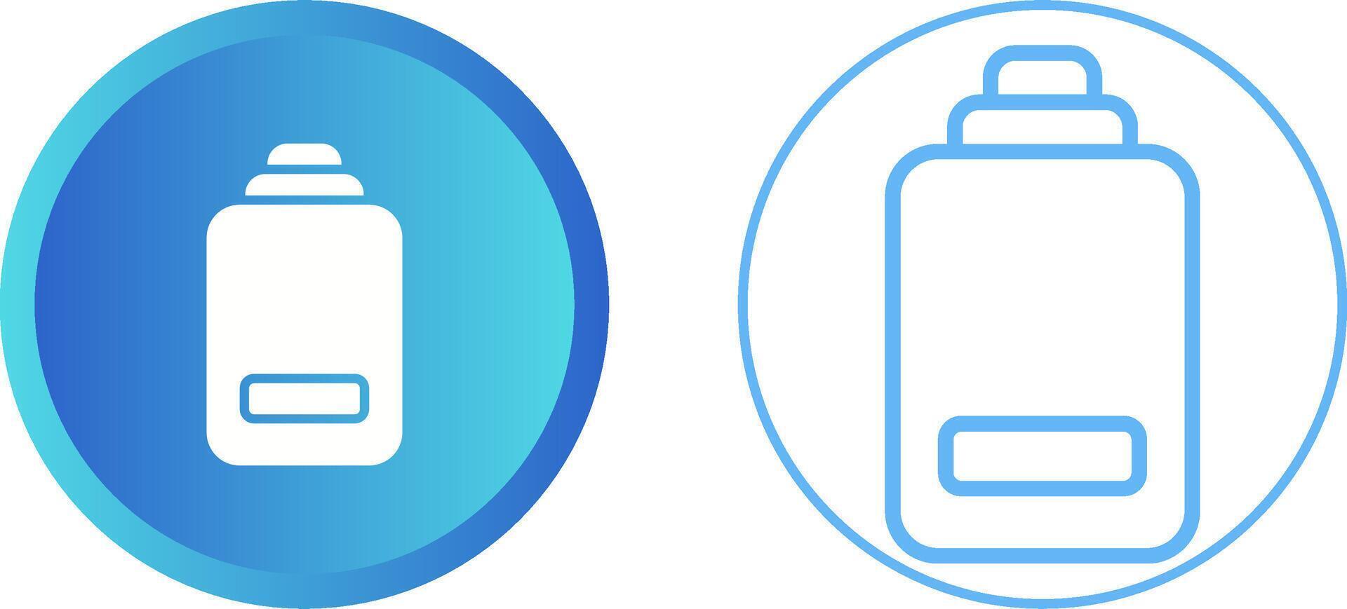 icône de vecteur de batterie faible