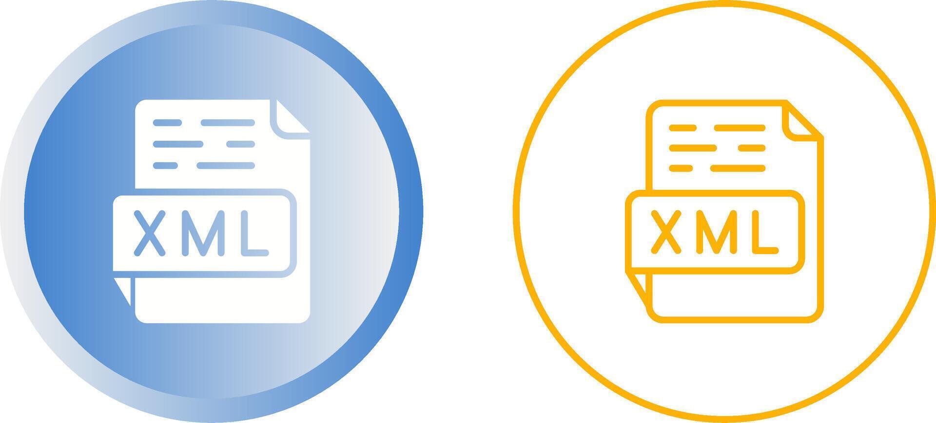 icône de vecteur xml