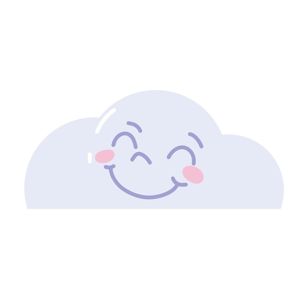 dessin animé mignon nuage vecteur