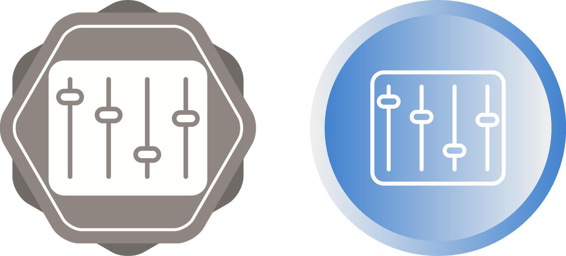 icône de vecteur d'égaliseur