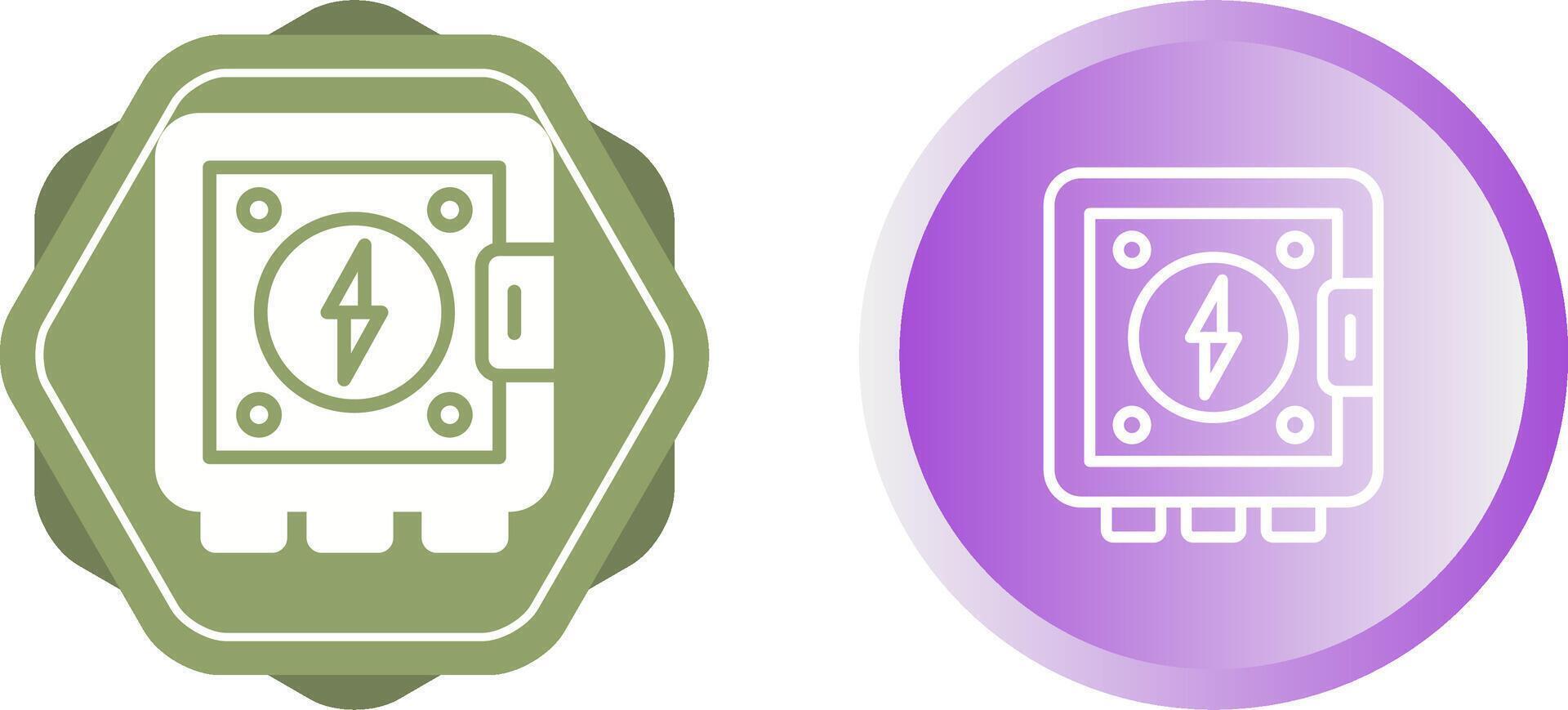 icône de vecteur de panneau électrique