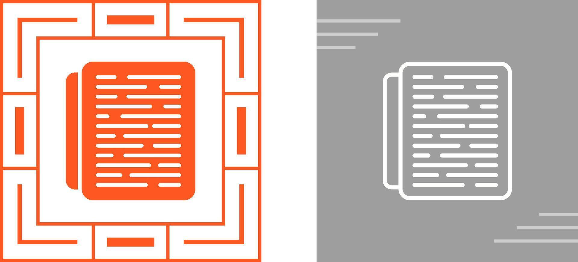 icône de vecteur de document