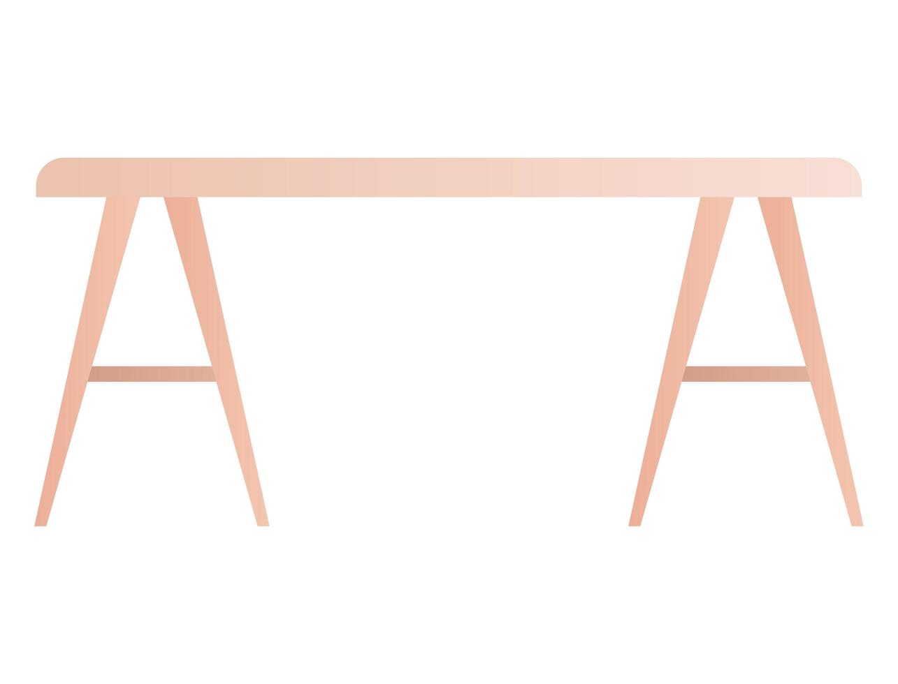 conception de vecteur d'icône de table isolée