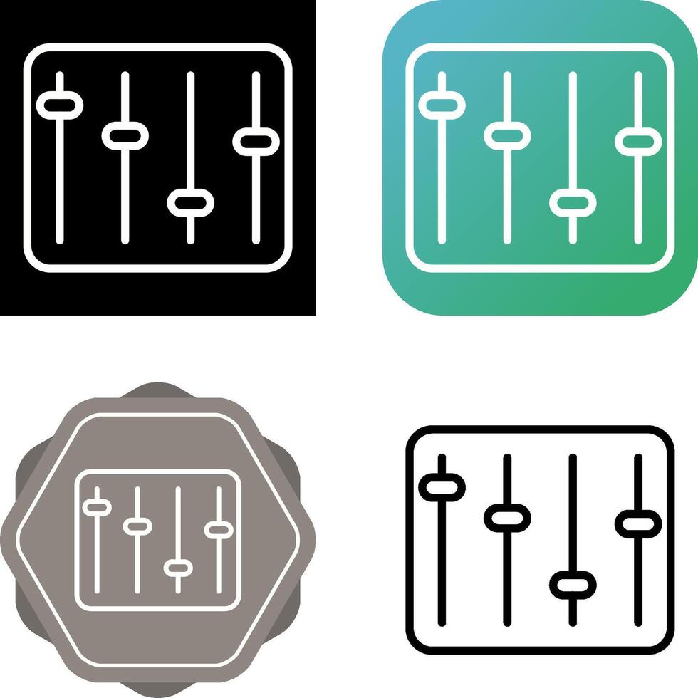 icône de vecteur d'égaliseur